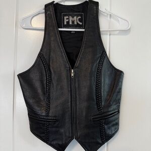 XS Genuine Leather Vest
